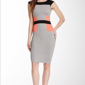 NWT French connection dress size 2 Blk/grey/why